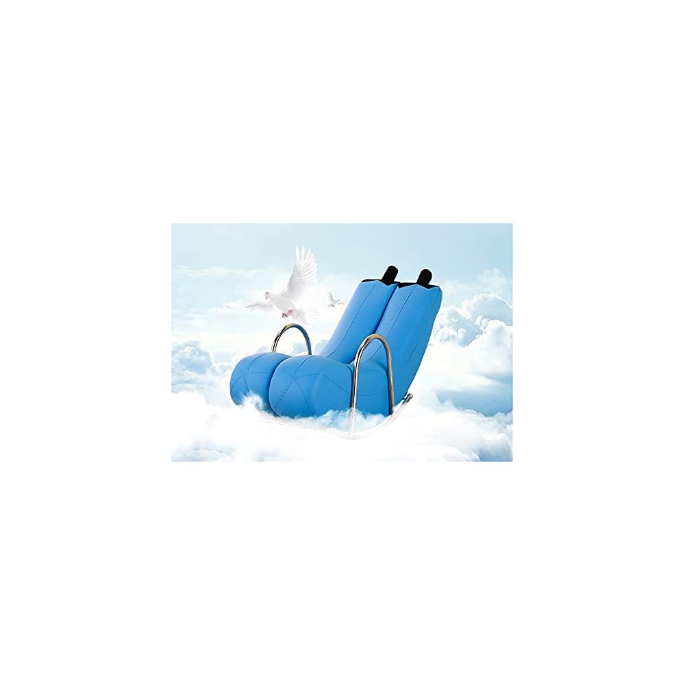 Creative Single Sofa Rocking Chair The Banana Shape Fine PU Leather Metal Base Camping Chairs Garden Loungers Lazy Floor Chair European Modern Small Sofa