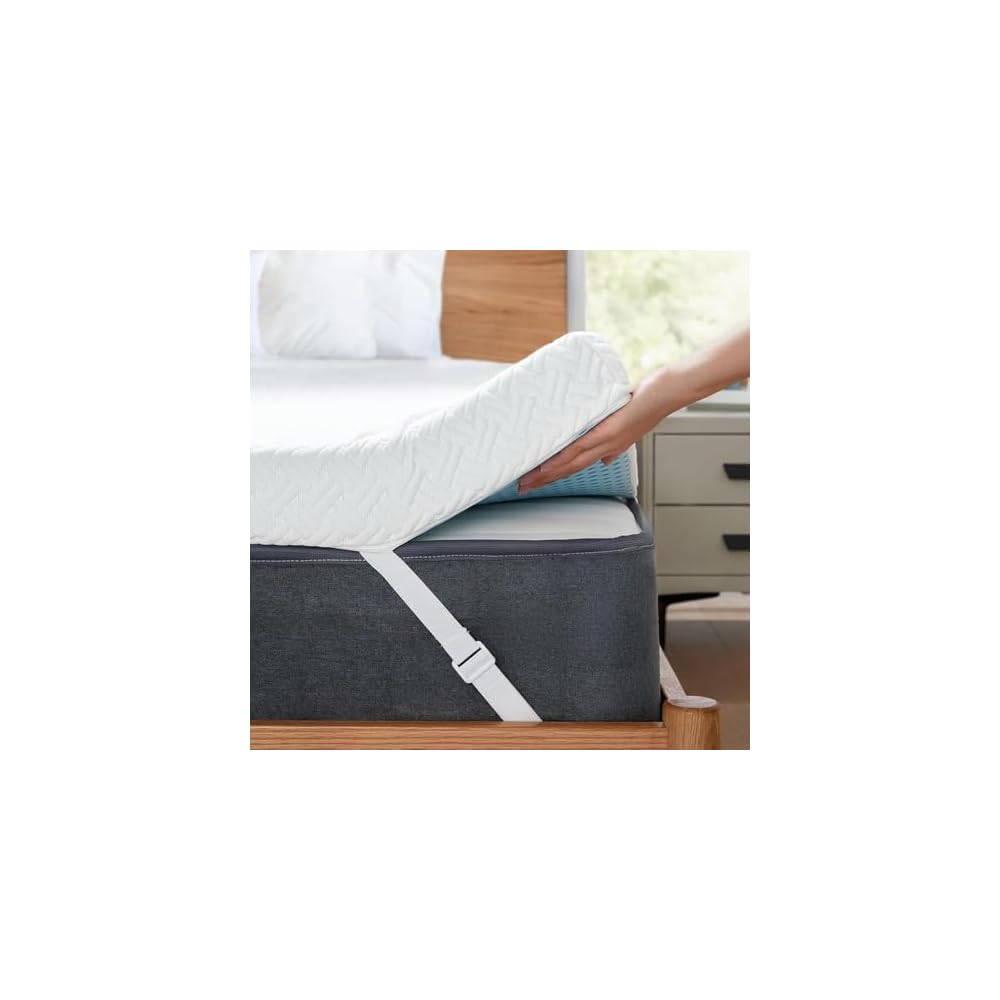 PERLECARE Twin XL 3 inch Cooling Mattress Topper with Bamboo Cover