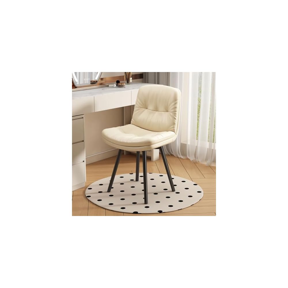 Office Chair, Modern Accent Dining Chairs, Vanity Stool Chair, Living Room Chairs with Black Metal Legs, Upholstered Ergonomic Backrest, for Bedroom/Beauty Room (Color : C)