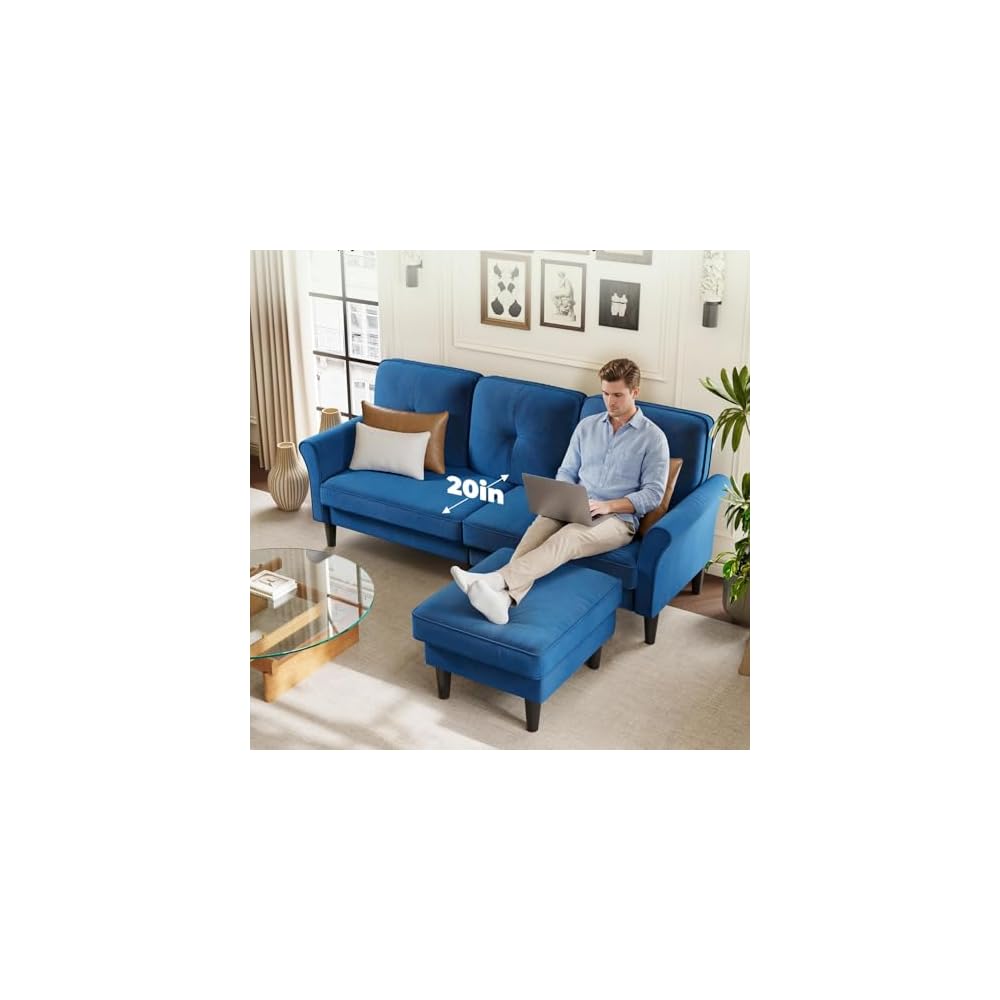 Welzona Sofa Couch, 83" Sofas for Living Room, Soft Couches for Living Room