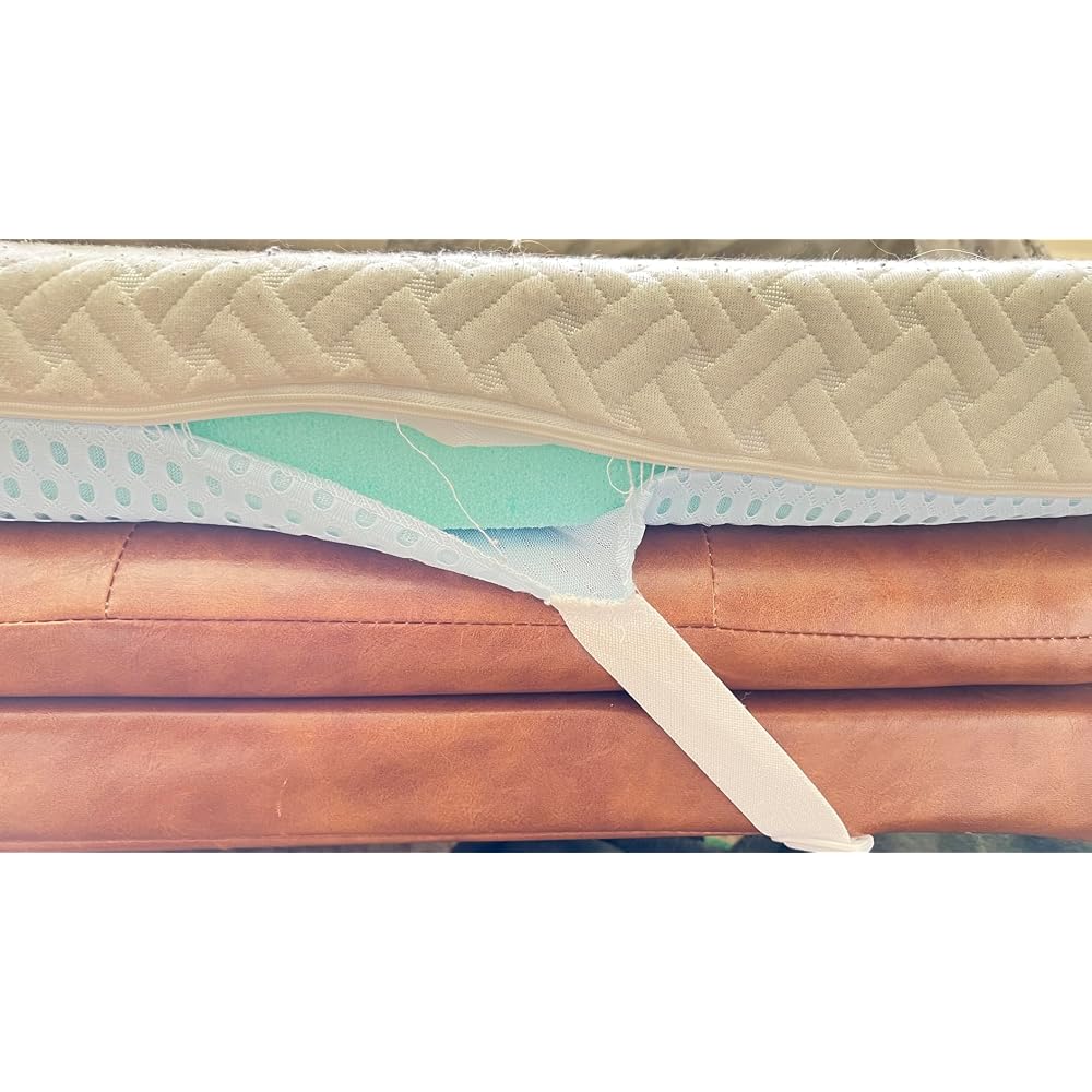 PERLECARE Twin XL 3 inch Cooling Mattress Topper with Bamboo Cover